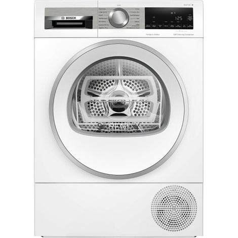 Bosch – Sèche-linge 9 kg blanc – Autodry pour séchage automatique – Moteur à induction silencieux – Classe énergétique A+++