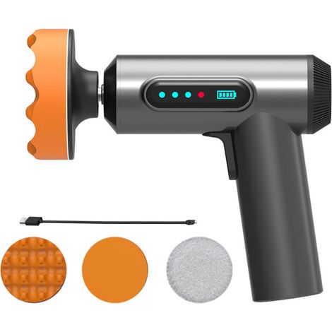 Lucidatrice per auto senza fili, kit di lucidatura con ricarica USB e display digitale per la manutenzione domestica