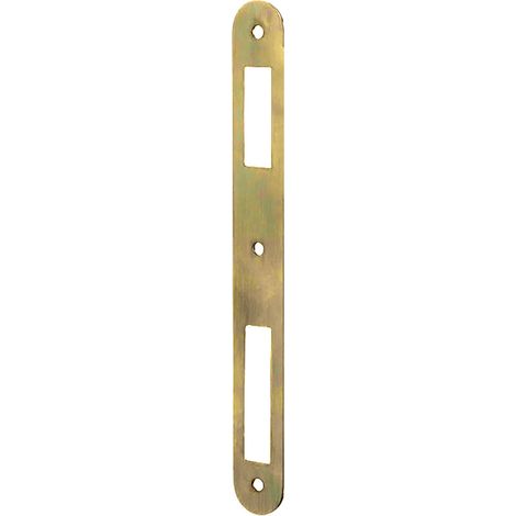 CONTROPIASTRA PER SERRATURA 'PATENT' B.T. ottonato verniciato - interasse 70 mm - BONAITI