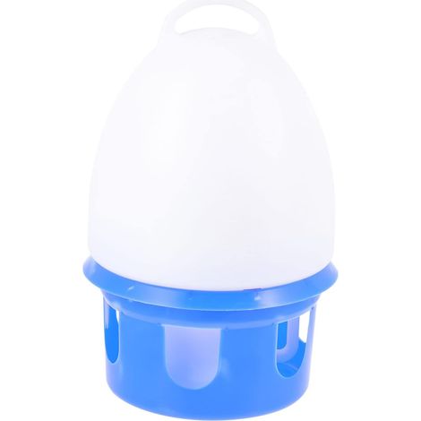 Abreuvoir Suspendu Pour Pigeons 10l - Plastique Bleu Et Blanc - Avec Poignée Et Graduation - Usage Intérieur Et Extérieur (1/5)