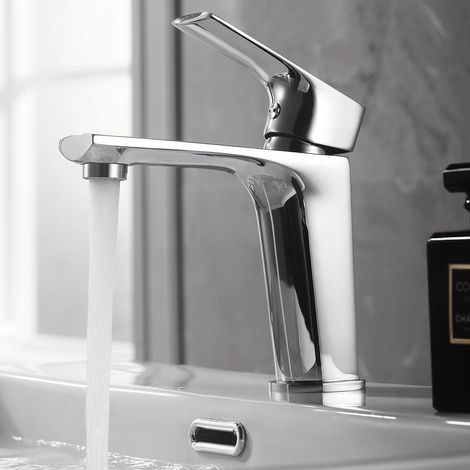 Imex - Grifo Monomando Lavabo Caño Bajo Cromado Serie Bali