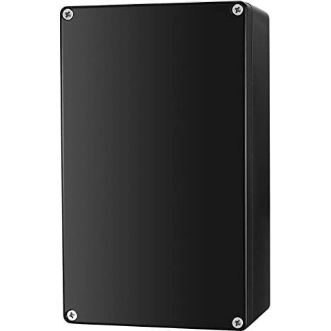 IP65 Waterproof Outdoor Electrical Junction Box, Connector Junction Box, Outdoor Electronic Plastic Enclosure - Black/20012075 mm