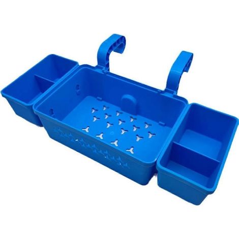 Panier de rangement pour piscine avec porte-gobelet, accessoires pour piscine hors sol, panier à jouets de piscine, pour M (1/5)
