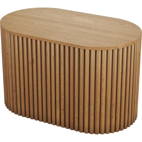 Meuble sous vasque suspendu en teck - 90 cm - TOWARI (1/5)