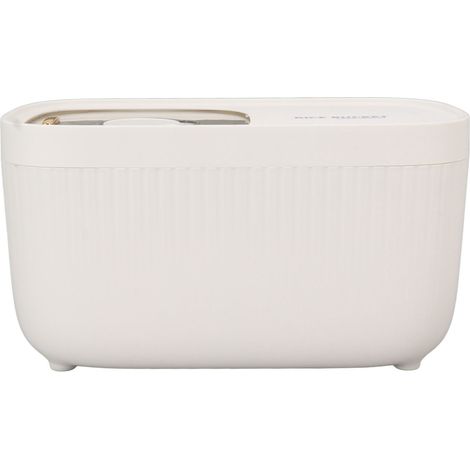 Seau à riz multigrains avec couvercle transparent - Accessoire de cuisine - Blanc nordique clair et luxueux (1/5)