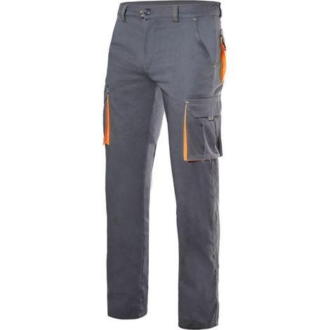 Pantalón stretch bicolor multibolsillos Serie 103008S