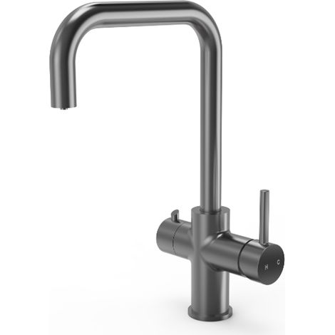 3 in 1 Instant Hot Water Kitchen Sink Tap, Tank and Filter - Brushed Gunmetal- Balterley