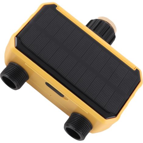 Minuterie d'arrosage solaire double sortie réglable réversible, programmateur automatique pour système d'irrigation (1/5)