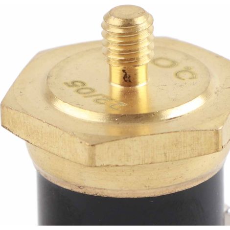 Lot de 5 interrupteurs de contrôle de température à tête en cuivre KSD301, filetage M4, normalement fermés, 250 V, 80 °C (1/5)