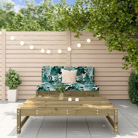2-tlg. Garten-Lounge-Set Kiefernholz Imprägniert vidaXL (1/5)