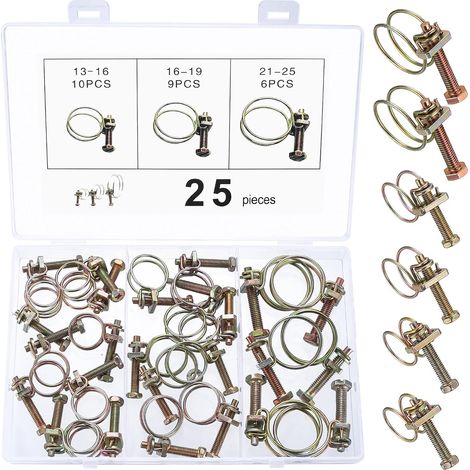 Colliers de Serrage à Double Fil Réglables pour Tuyaux (1/5)