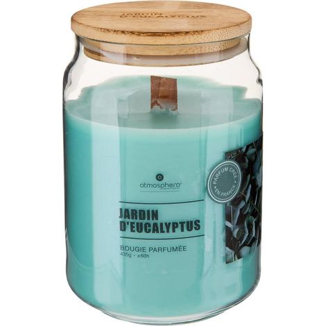 Bougie Parfumée en Verre "Vicky" 435g Jardin d'Eucalyptus (1/2)