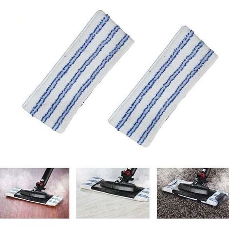 Set of 2 microfiber mop heads - For Polti Vaporetto Kit Vaporflexi Brush Eco Pro 3.0 (1/4)