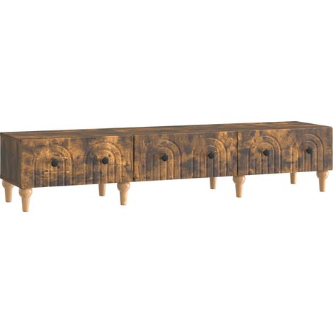 Mobile TV Rovere Fumo 147 x 34,5 x 30 cm Legno ingegnerizzato vidaXL