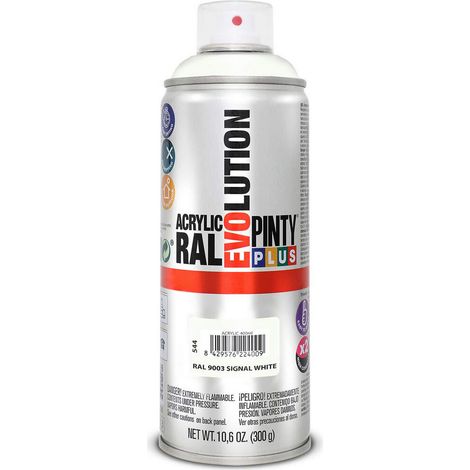 Vernice spray PintyPlus Evolution - RAL 9003 Bianco puro segnale 520cc (1/2)
