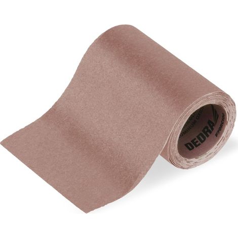 Rouleau de toile abrasive DEDRA 3 m x 115 mm - grain 40, pour le ponçage et le polissage