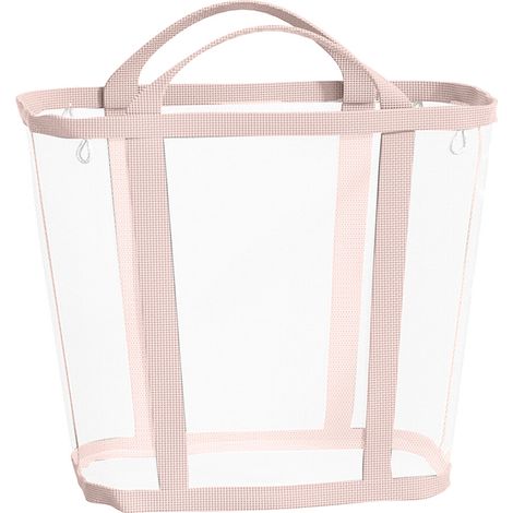 Cesto portabiancheria pieghevole in rete resistente, per uso - Rosa XL