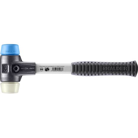 HALDER SIMPLEX TPE-Weichhammer / Nylon mit verstärktem Tempergussgehäuse und Glasfaserstiel - D=40 mm - 3718.040 (1/5)