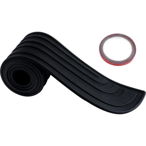 Protection Pare-Chocs Arrière en Caoutchouc Autocollante 90cm x 7cm – Protecteur de Seuil de Chargement Universel pour Voitures, SUV et Utilitaires Résistant aux Rayures (1/5)