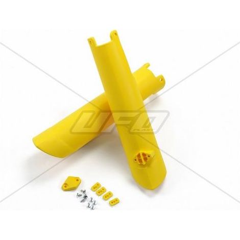 Protezioni ammortizzatori anteriori UFO per Husqvarna TC/FC 125/250/300/310/350/450 '15-18, TE/TX/ 125/250/300/310, FE 250/350/450/501 '16-18 blu