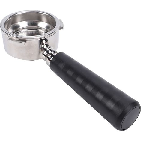 Porte-filtre sans fond de 58mm, adapté à la cafetière Barsetto, en acier inoxydable, 3 oreilles avec panier filtrant (1/5)