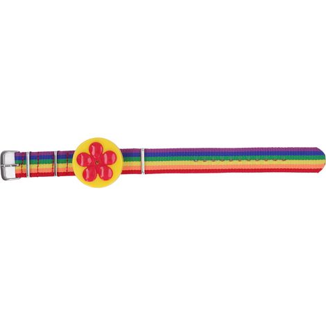 Lanière ajustable pour nourrisseur à main en forme de fleur colorée, accessoire amovible pour colibri, jaune (1/5)
