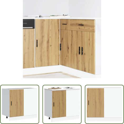 vidaXL Stauraum -  Küchenunterschrank Lyon Artisan-Eiche Holzwerkstoff (1/5)