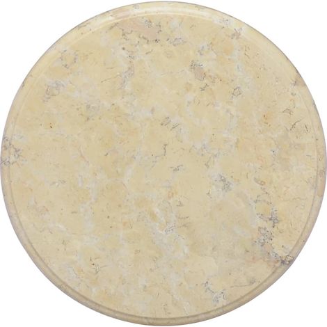 Dessus de table Crème Ø40x2,5 Marbre (1/5)