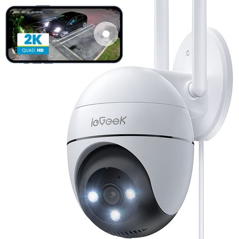 ieGeek 2K Überwachungskamera Aussen WLAN PTZ Outdoor IP Kamera überwachung außen WiFi Dome Camera mit Farbiger Nachsicht Bewegungserkennung,Mensch Bewegungsmelder Zwei-Wege-Audio (1/5)
