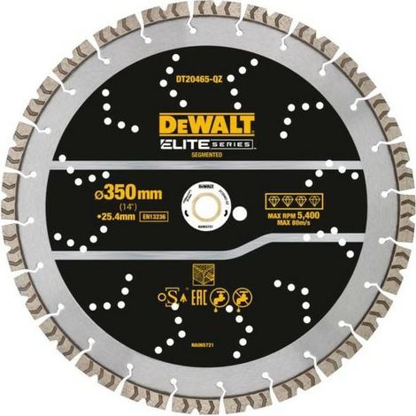 DeWALT Zubehör - Diamanttrennscheibe für harte Materialien 350x25,4 mm DT20465 (1/2)