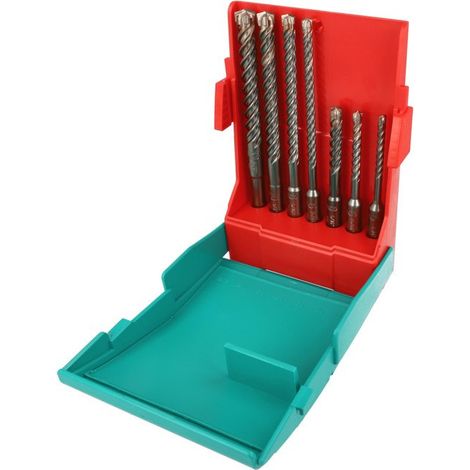 Jeu de remplacement pour marteau perforateur 4Power 7 pièces SDS-plus Boîte-Ku (1/3)