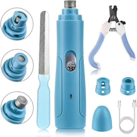 Lime à ongles électrique pour animaux, kit de manucure USB pour chats et chiens, lime à ongles automatique, coupe-ongles (1/5)
