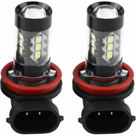 Ampoules Led H8 H11 Xtreme Super Briht 6000k 2 Pcs H11 H8 12v-24v 80w Voiture Haute Puissance Brouillard Led Ampoules De Jour Ampoule H11 Led Antibrouillard (1/4)