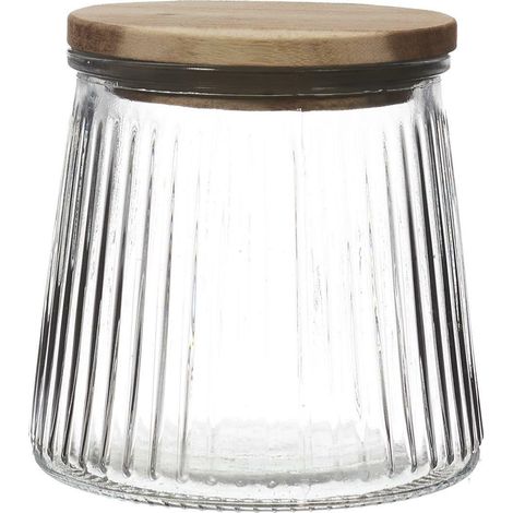 Barattolo di conservazione in acacia 650 ml (1/4)