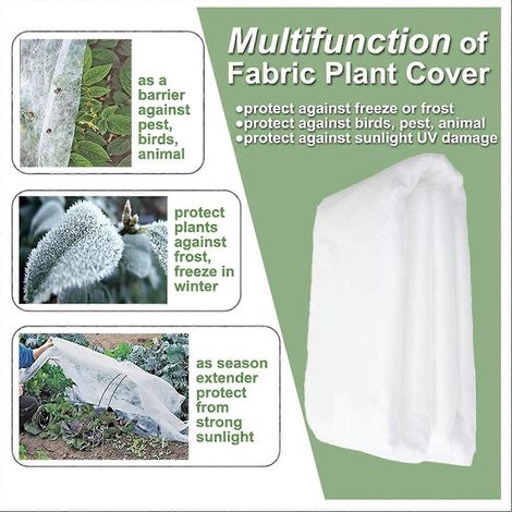 voile d'hivernage pour plantes, protection contre le gel pour légumes de jardin (1/4)