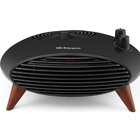 Calefactor Eléctrico de Diseño Puro, Selector 3 Posiciones, Ventilador Aire Frío, Potencia 1000W-2000W, Calor Rápido y Eficiente