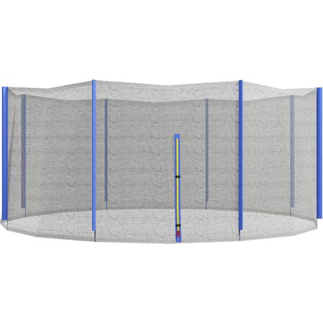 Filet de remplacement trampoline Ø 366 cm, 8 poteaux droits, entrée zippée