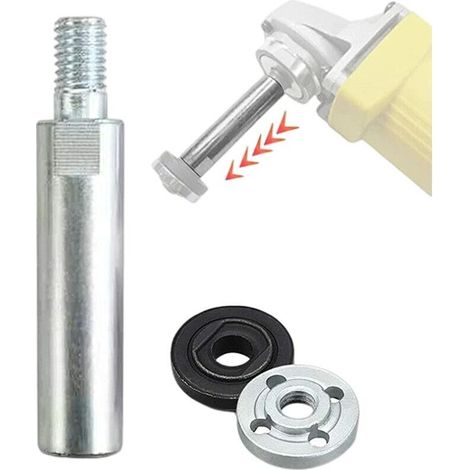 royaluxe -Arbre d'extension de polisseuse rotative - Puissante meuleuse d'angle Stable 5/8 Filetage M10 Tige d'extension Tige d'extension d'adaptat de Filetage M10 pour meuleuse d'angle de (1/5)