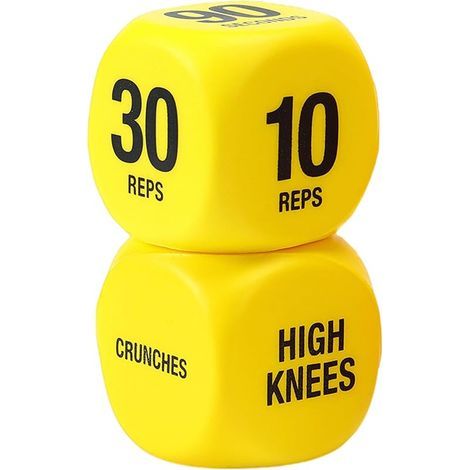 1 Paire Dés Fitness À 6 Faces équipement de Fitness ludique Dés D'entraînement À 6 Faces Accessoire de Portable pour Squats, Pompes débutants, Voyage, extérieur, Maison (1/5)