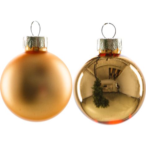 TrendLine Christbaumkugeln 16 Kugeln Ø 3,5 cm Gold Weihnachtskugeln Weihnachten (1/3)