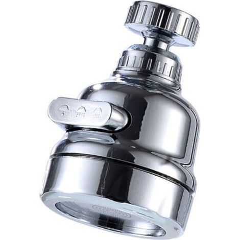 Aérateur de robinet de cuisine pivotant à 360° – Aérateur universel, compatible avec 3 modes de débit, anti-éclaboussures et économe en eau, filtre à eau, robinet de cuisine et de salle de bain (3 mod (1/5)
