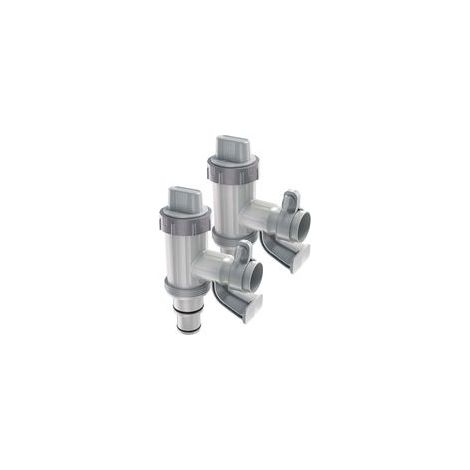 Adaptador para manguera de piscina, repuestos para soporte de piscina y válvula de pistón para piscinas elevadas. (1/4)