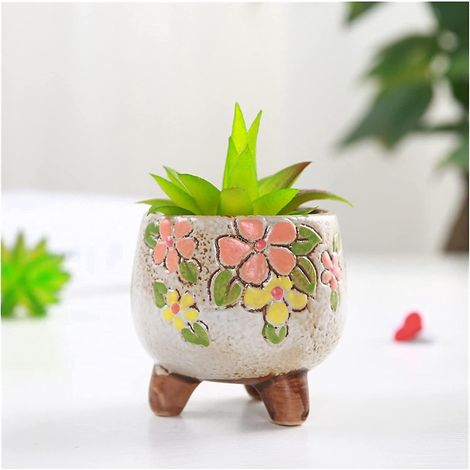 Mini-Keramik-Pflanztopf, kleiner Blumentopf