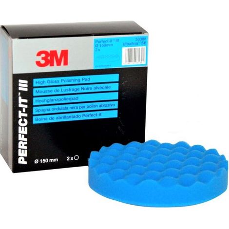 3M 50388 BUFFER IN SPONGE WAVY BLUE LACK FÜR 1 PIECE