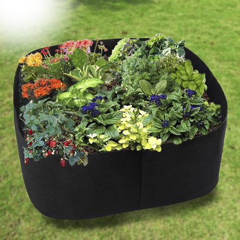 Bac de jardin en tissu AeroFlow - Modèle instantané sans montage - Noir, Drainage optimal (1/3)
