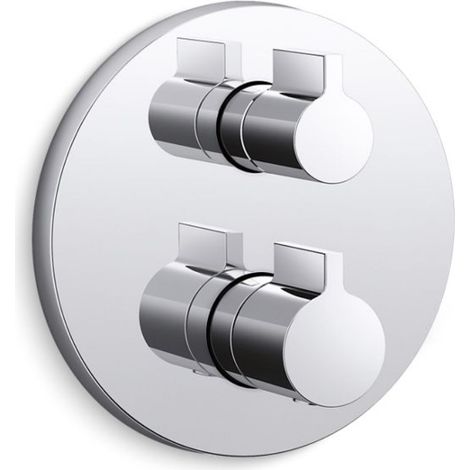 Kohler Modulo Thermostatic Shower Valve + Trim Twin Lever Handles Chrome