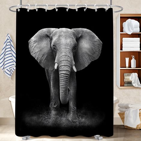 Rideau de douche tissu polyester 180x180 imperméable protection douche pour adapté aux animaux domestiques (1/5)