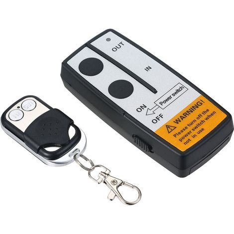 Kit di controllo remoto wireless universale per verricello Ej.Life DC12V 15m, 2 telecomandi con spia luminosa per camion, Jeep, ATV, SUV (1/4)