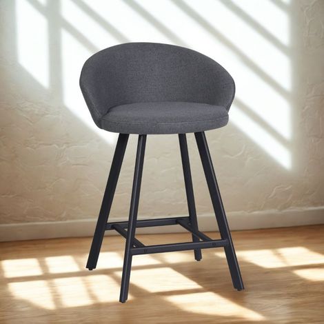 Saki Hocker Nordic 15 grau mit schwarzen Beinen