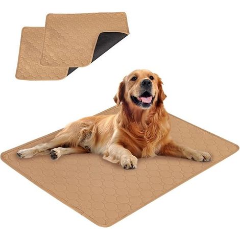 Tapis d'entraînement ultra-absorbant en 2 pièces pour chiens, protège-matelas réutilisable pour chiens et chiots, convient également aux chiens, chats et cochons d'Inde. (1/5)